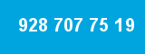 928 707 75 19 928 707 75 19